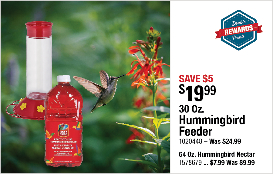 30 Oz. Hummingbird Feeder